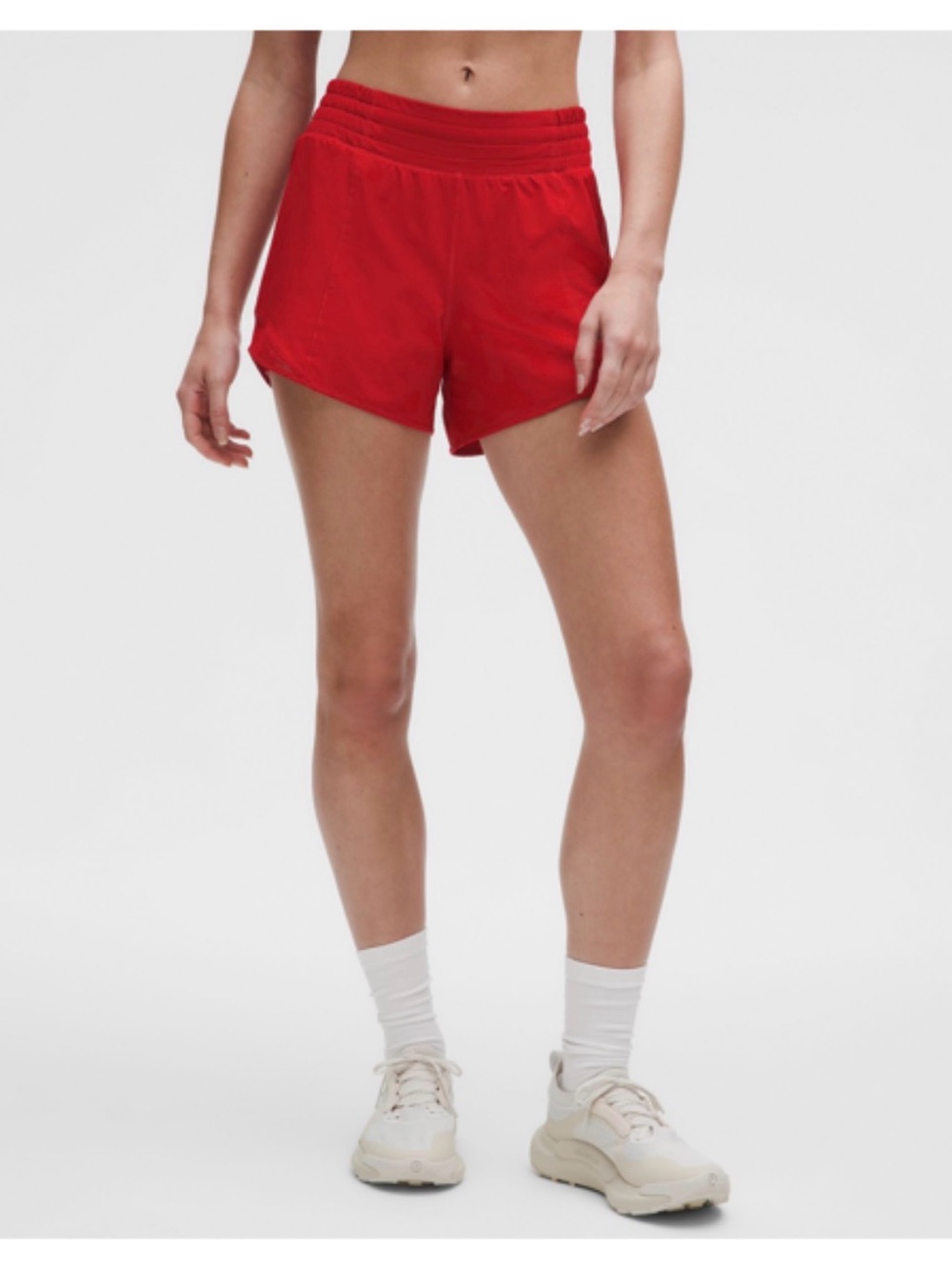 NWT Lululemon Hotty Hot High-Rise Lined Short 4" Dark Red Sz6